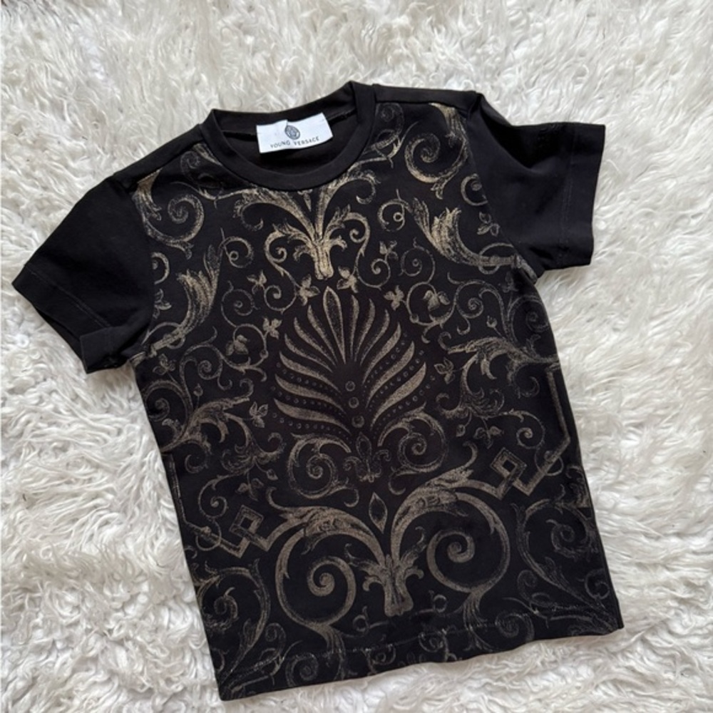 Versace Black and Gold Kids Shirt